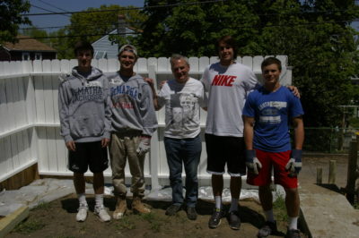 The Dematha gang at the Brooklyn Park site